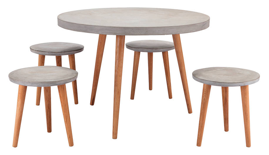 Ciment dining set, price on enquiry, from Courts