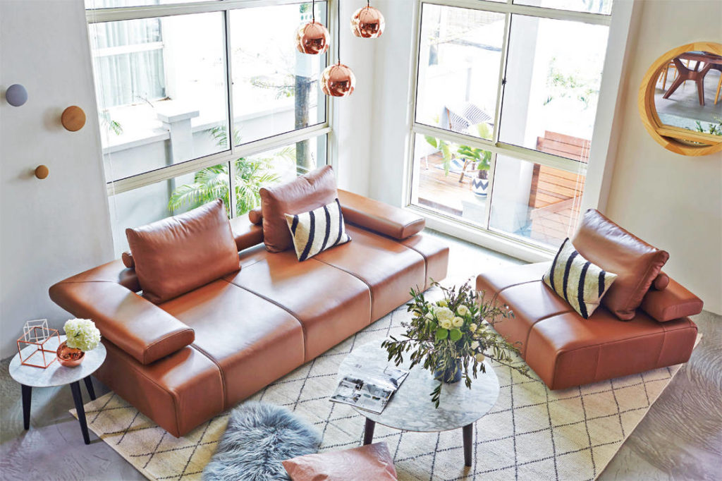 King Living's Strata, a luxurious sofa with deep seats Lookbox Living