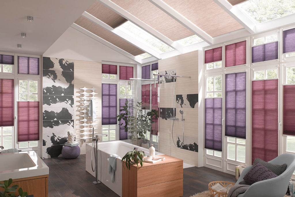 Energy efficient window shades in ultra violet Lookbox Living