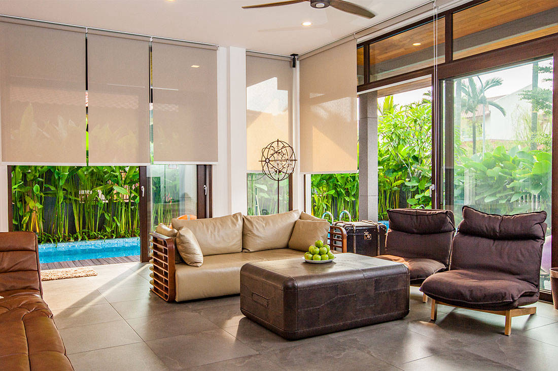 Tropical oasis within a semi-detached house