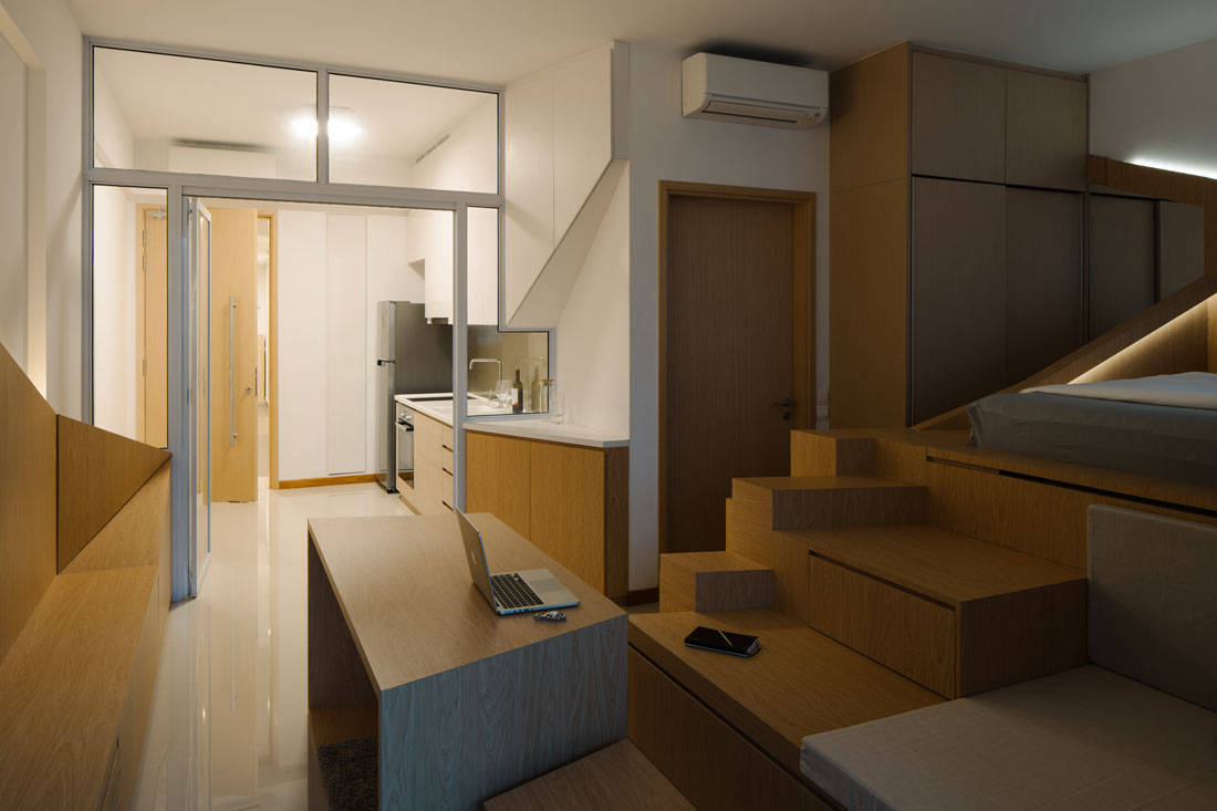 Metre Architects tiny studio apartment