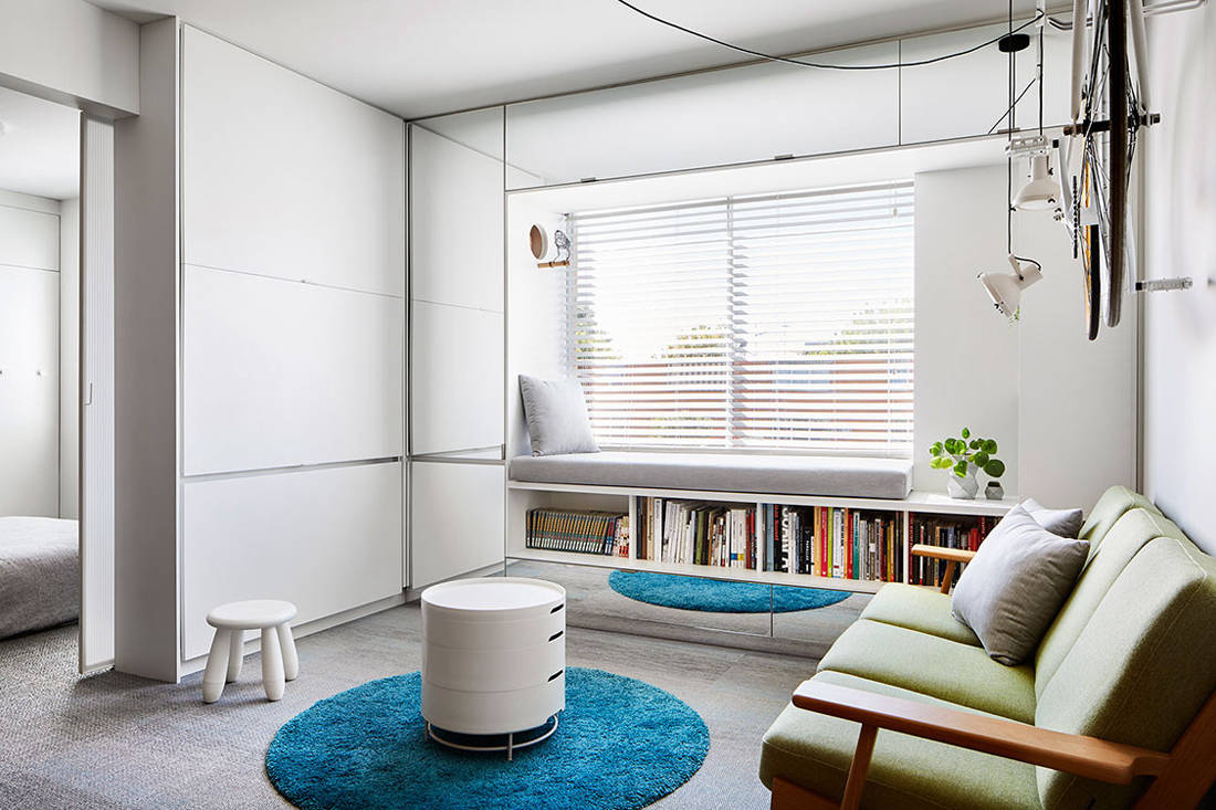 Less is more in this tiny 377sqft Melbourne apartment