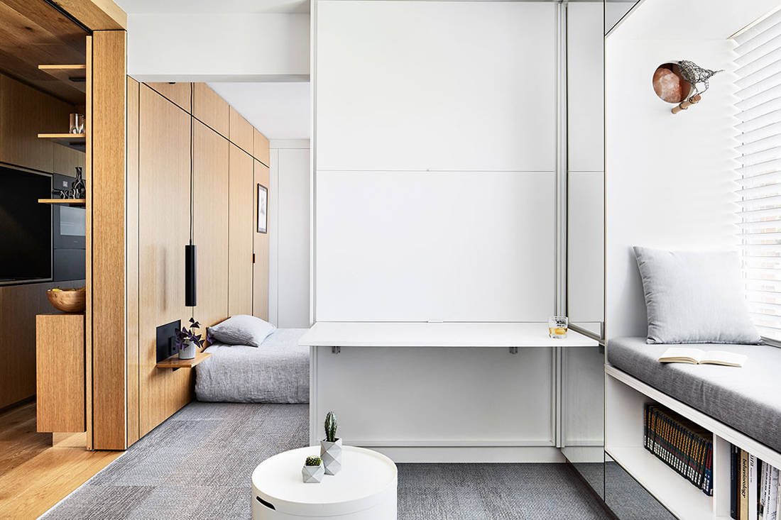 Less is more in this tiny 377sqft Melbourne apartment