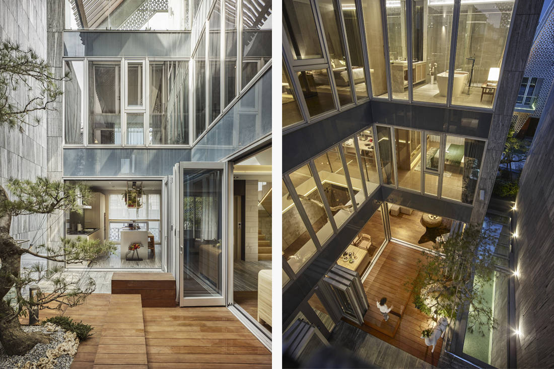 multifunctional spaces atrium How How Living Project Lab Golden Pin Design Award 2018 winner