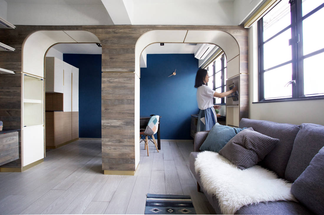 Old tenement apartment turned beautiful co-living space