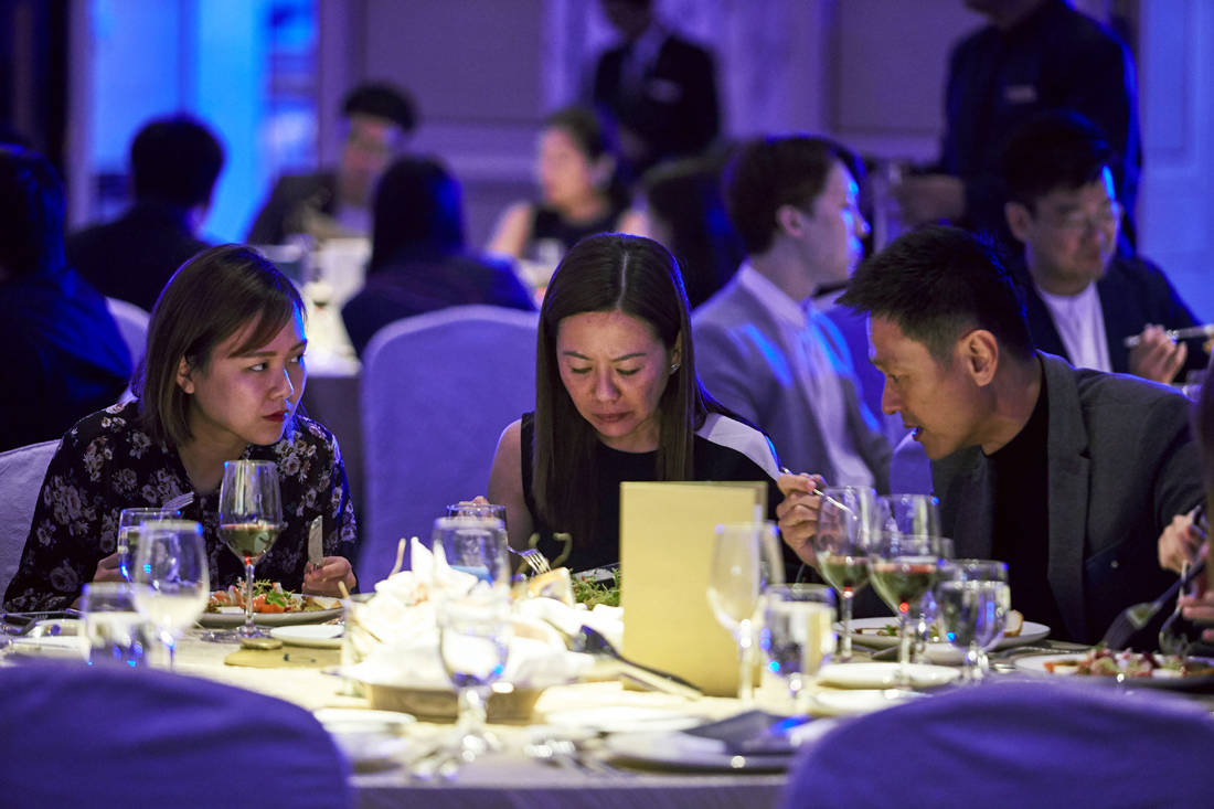 Guests enjoying their dinner at LBDA 2018 Gala Night