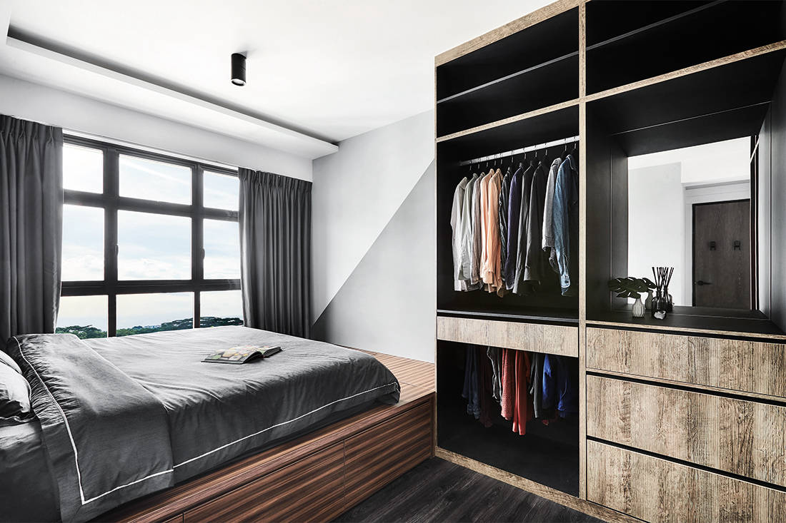 bold colours and patterns in HDB flat master bedroom by IN-EXPAT (2)