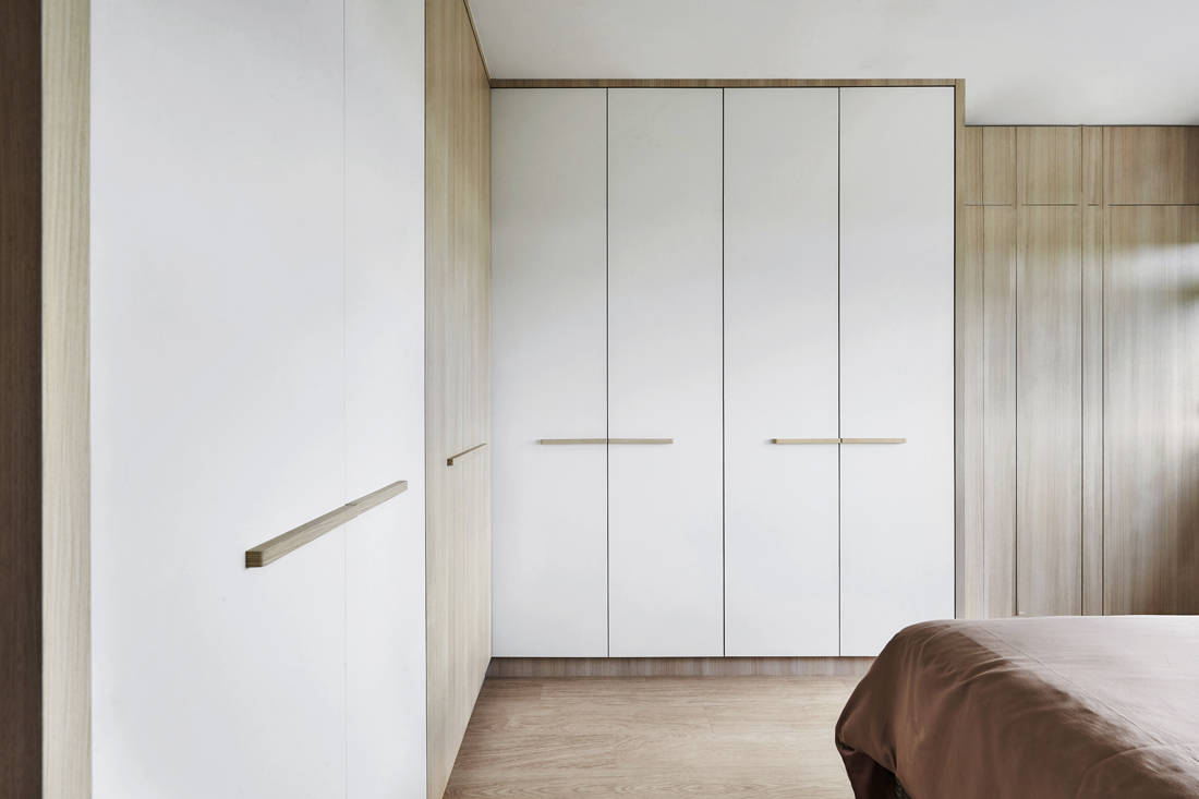 This pared-back, minimalist apartment borrows from the tranquility of Japanese design