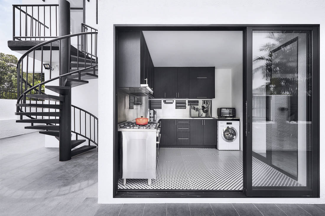 This house is a black and white beauty following a complete revamp