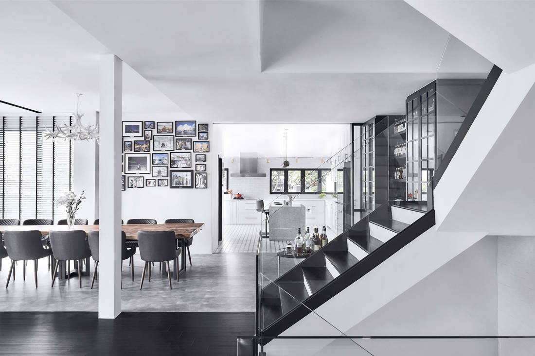 This house is a black and white beauty following a complete revamp