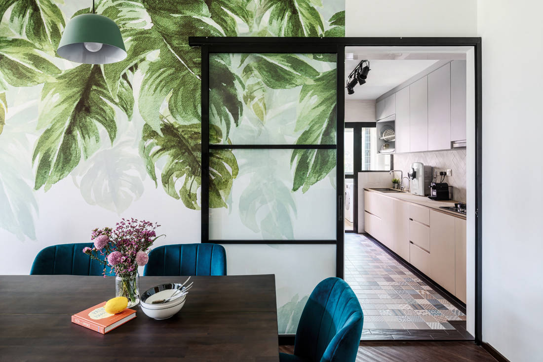 Modern tropicana takes root in this flat