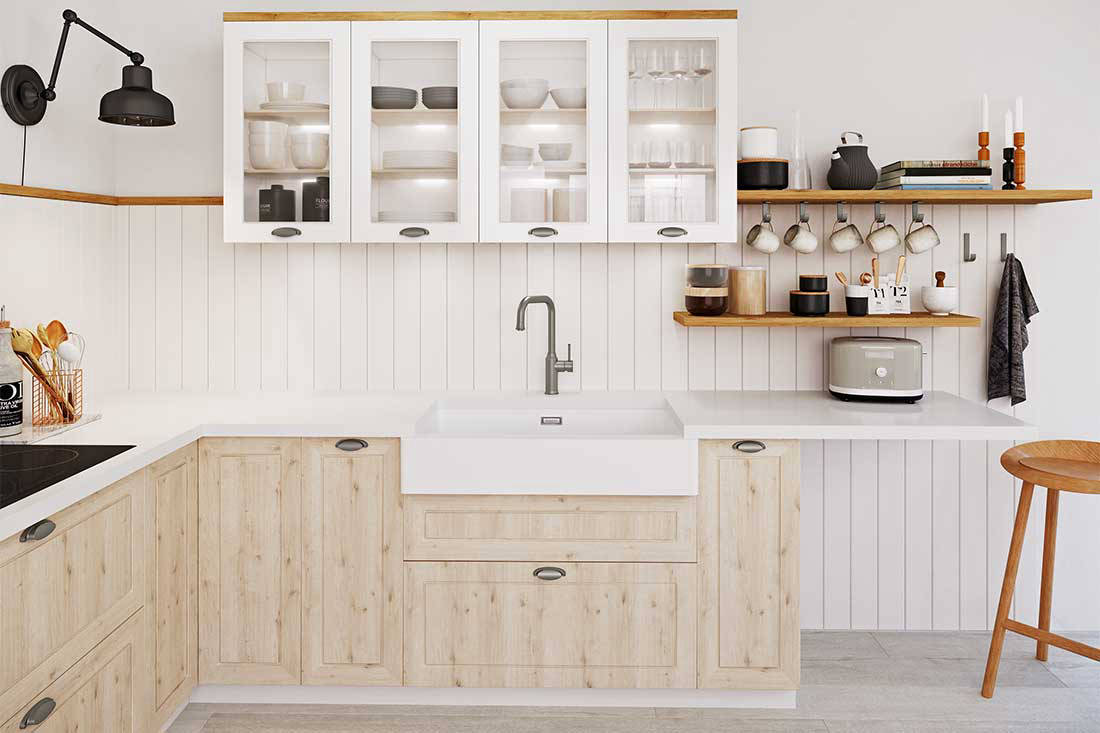 farmhouse-style sink Vintera XL 9 BLANCO