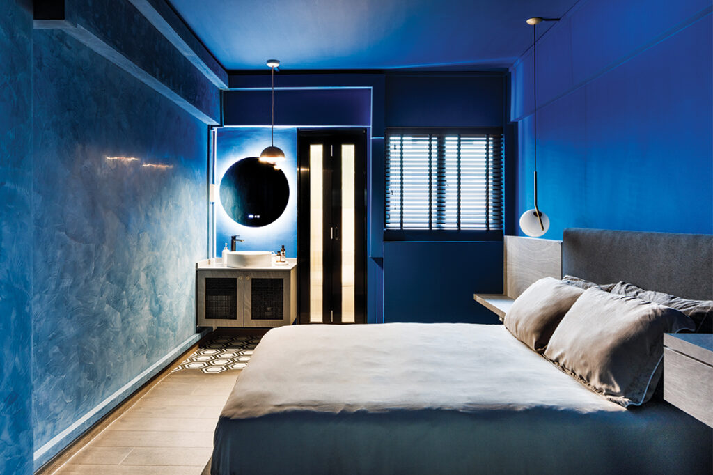 blue bedroom