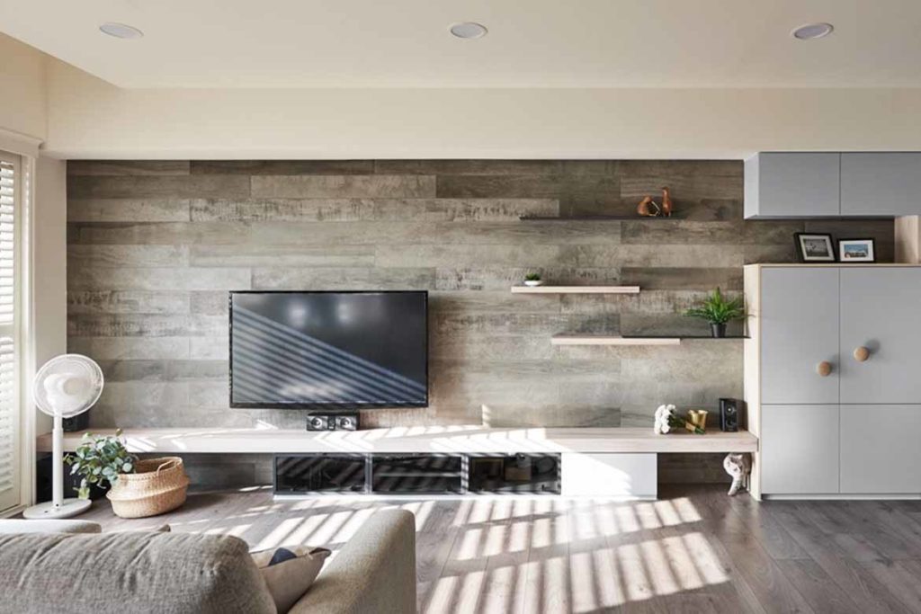 tv feature wall design ideas accent wall tv blend decor built in cladding wallpaper paint