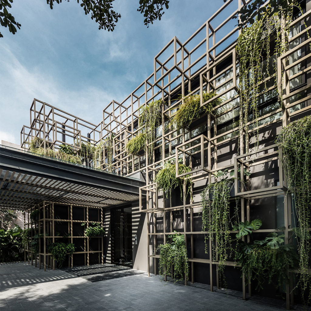 Sentosa Cove home with green facade