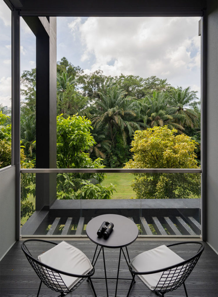 balcony facing nature