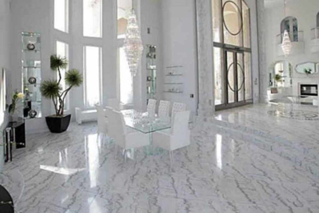 marble floors for modern home white tile