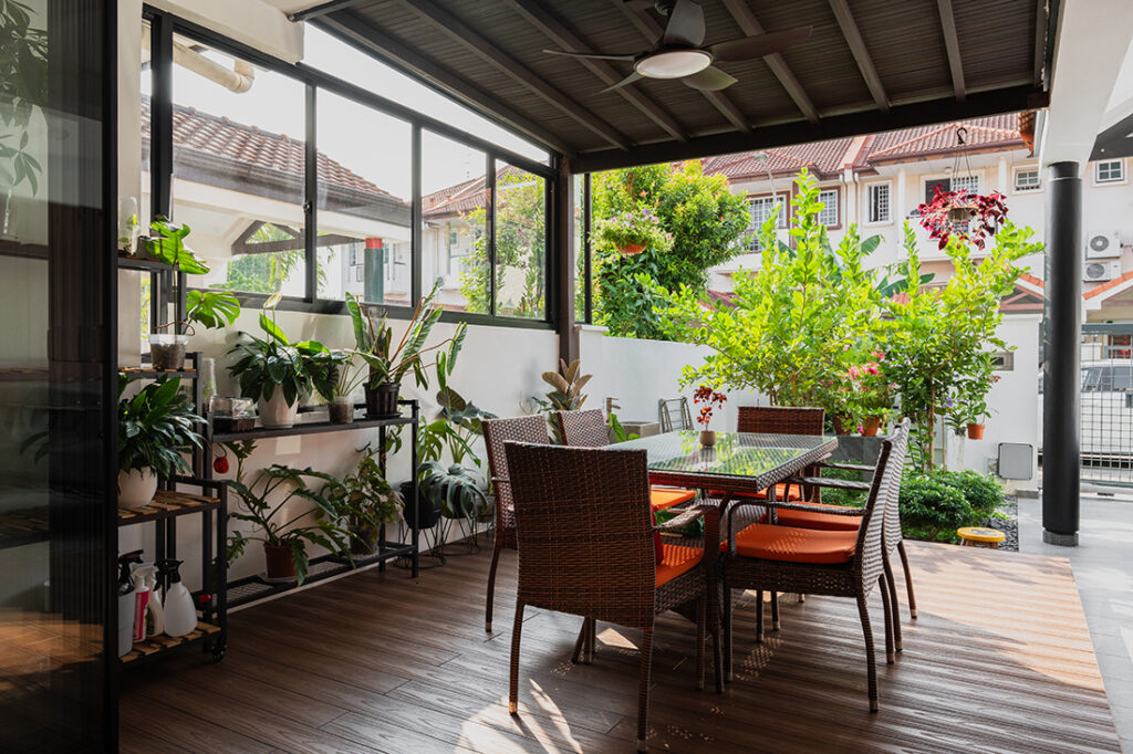 four-storey terrace house