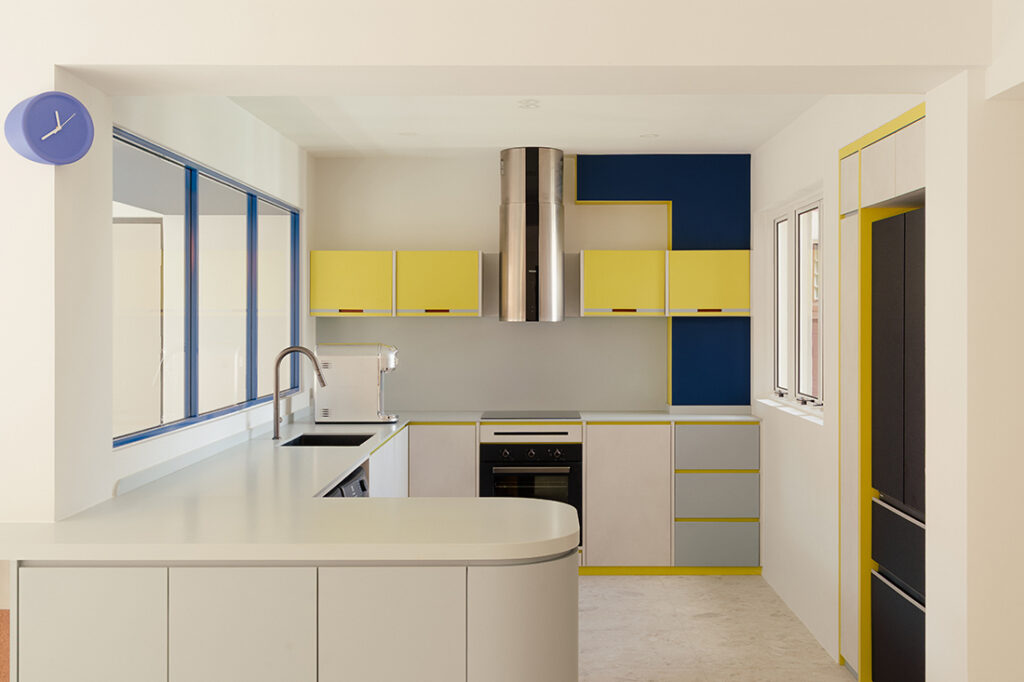 colourful five-room resale flat design