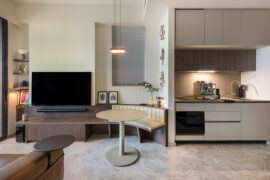 A 530sqft condo reworked with smart storage and space-saving zoning