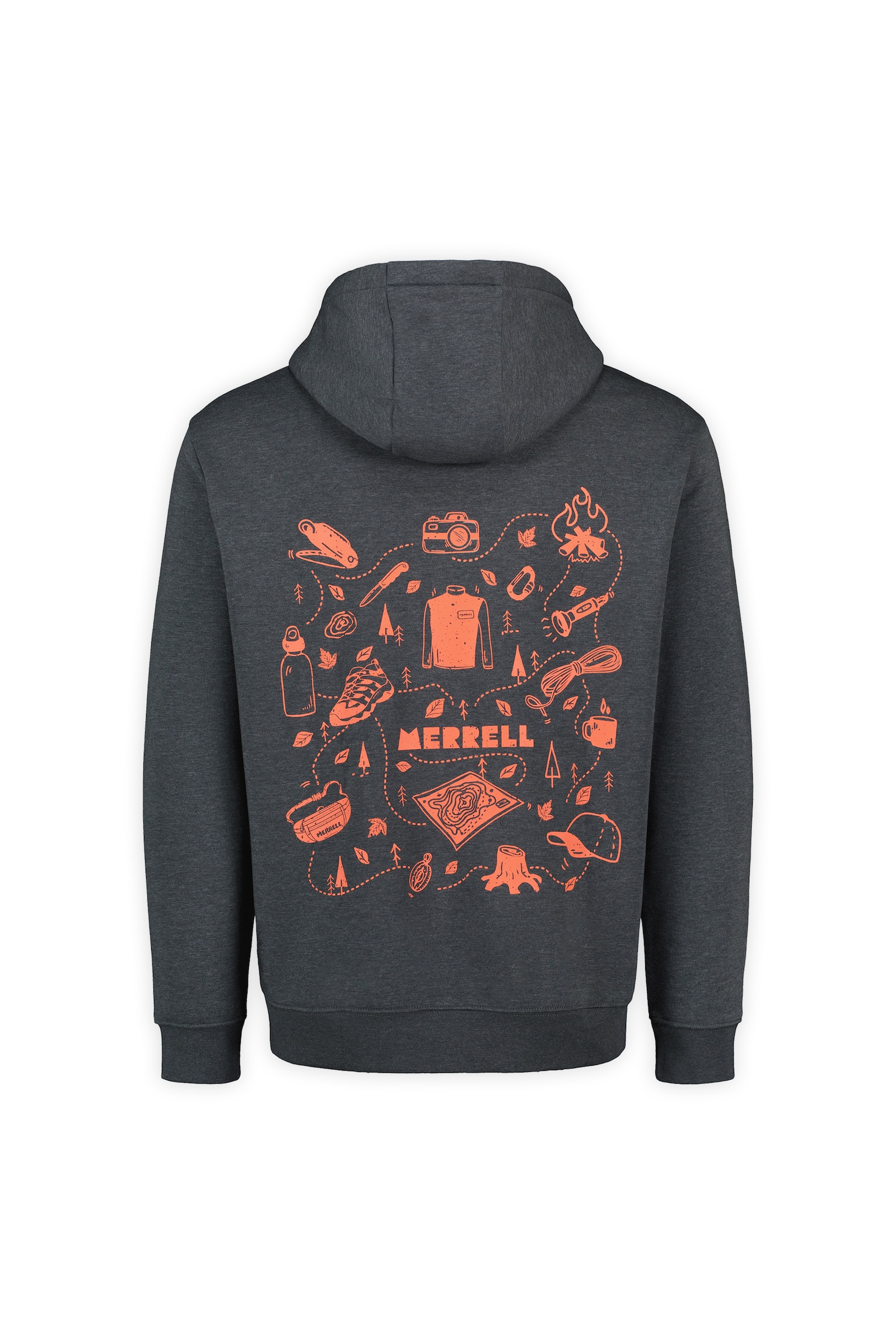 Trail Graphic Hoody Charcoal Mix | Merrell Australia