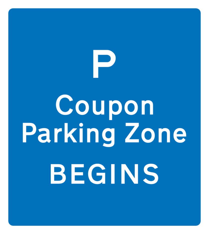 Coupon Parking Zone - Begins / Ends