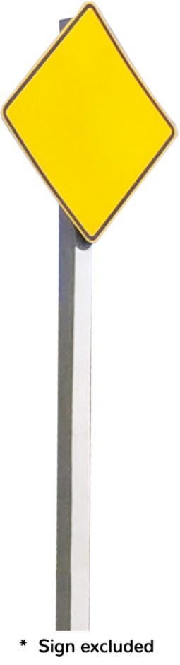 White Painted Wooden Posts