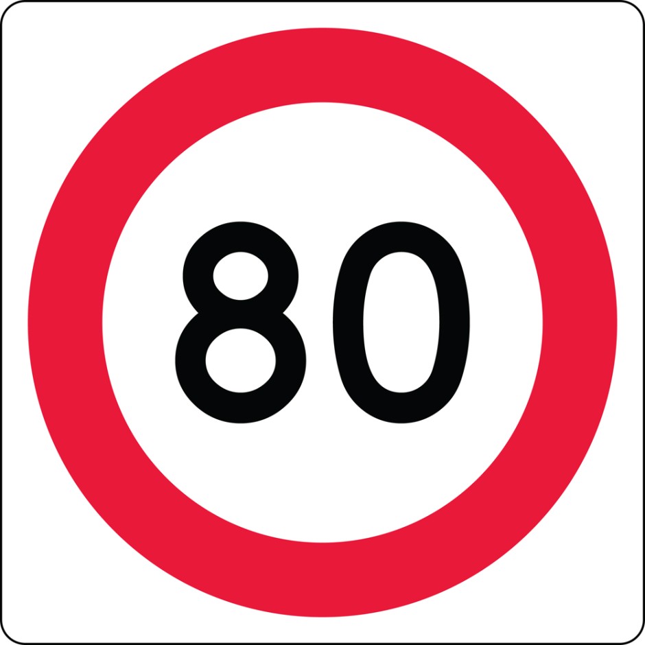 Speed Restriction Level 2 (HKL)  - 80km