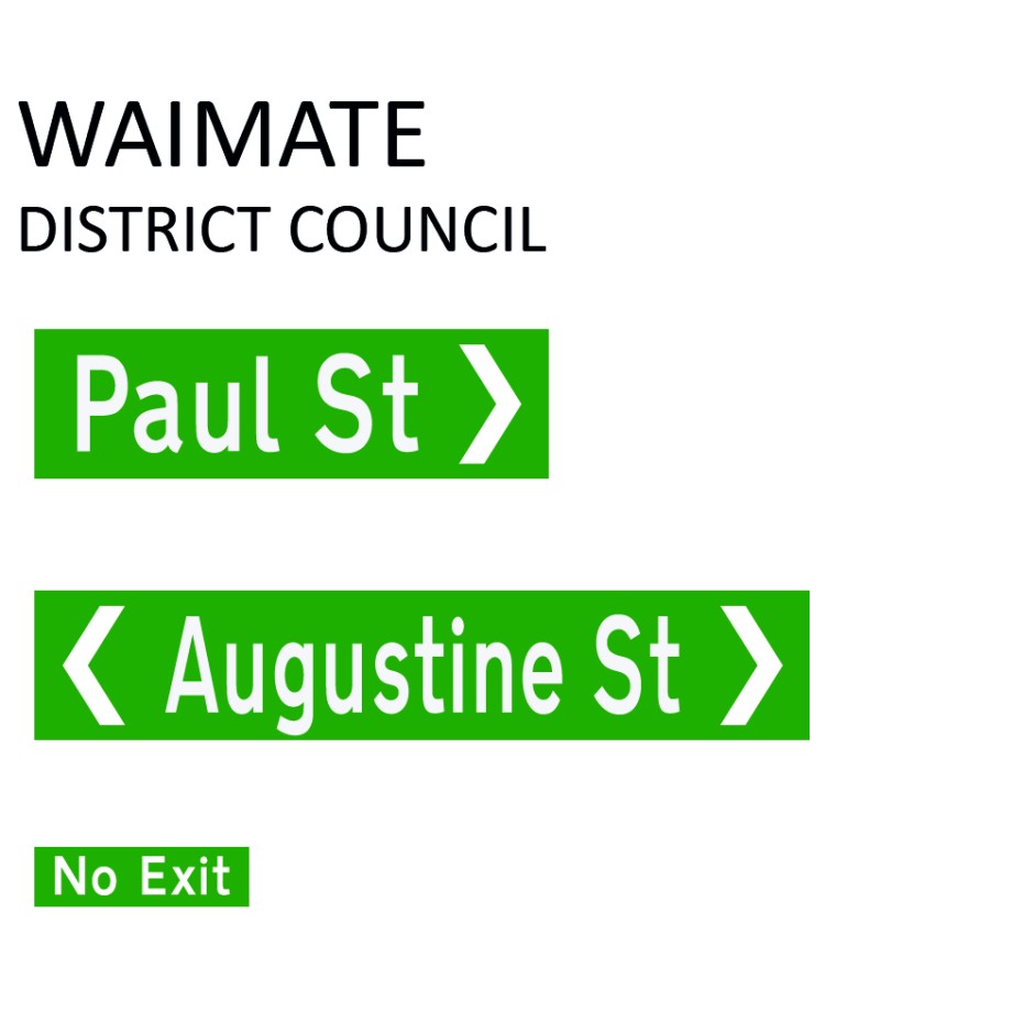 Street Name Blades - Waimate District Council (WDC)