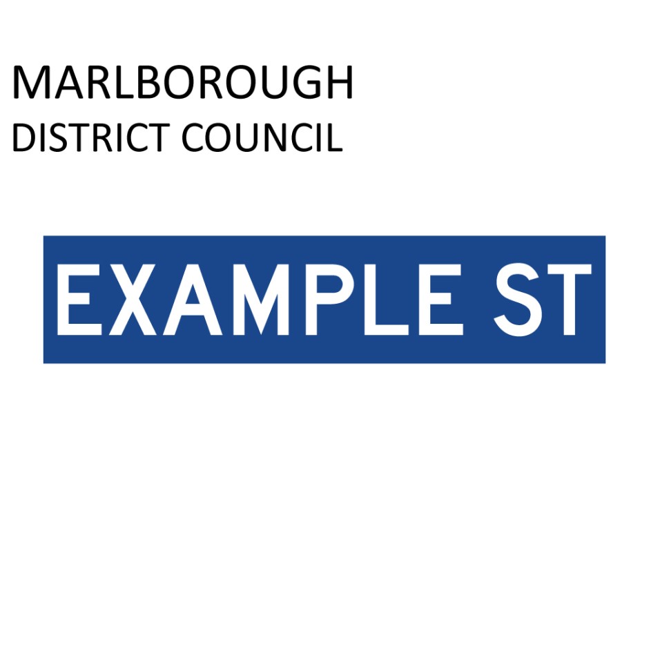 Street Name Blades - Blenheim District Council (BDC)
