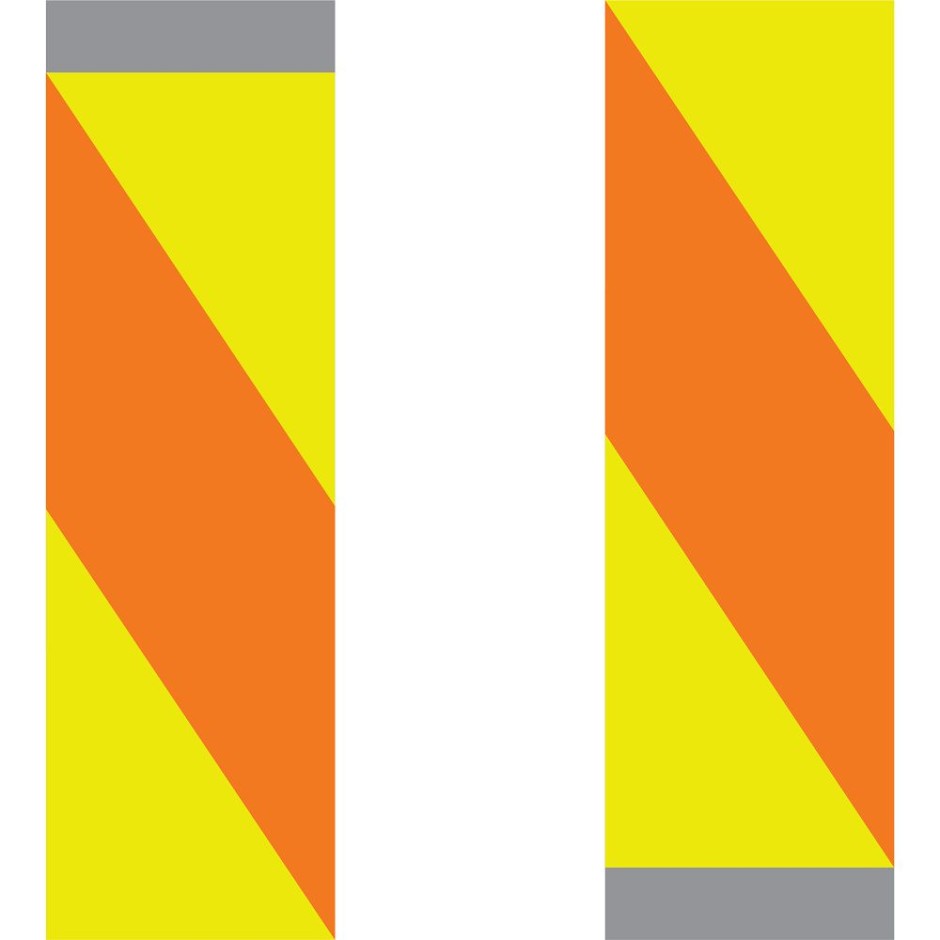 Vertical Hazard Panels - Double Sided