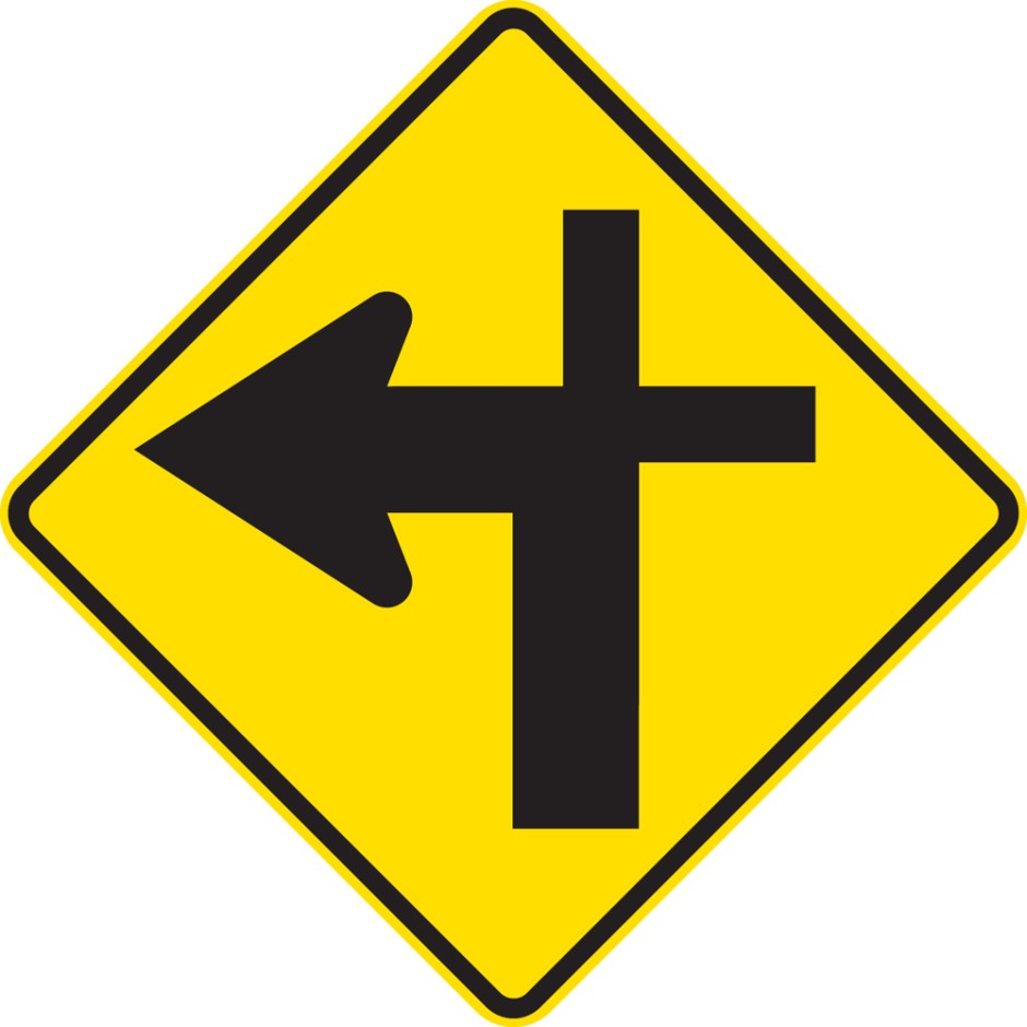 Cross Roads Junction Left - Controlled (priority route turns)