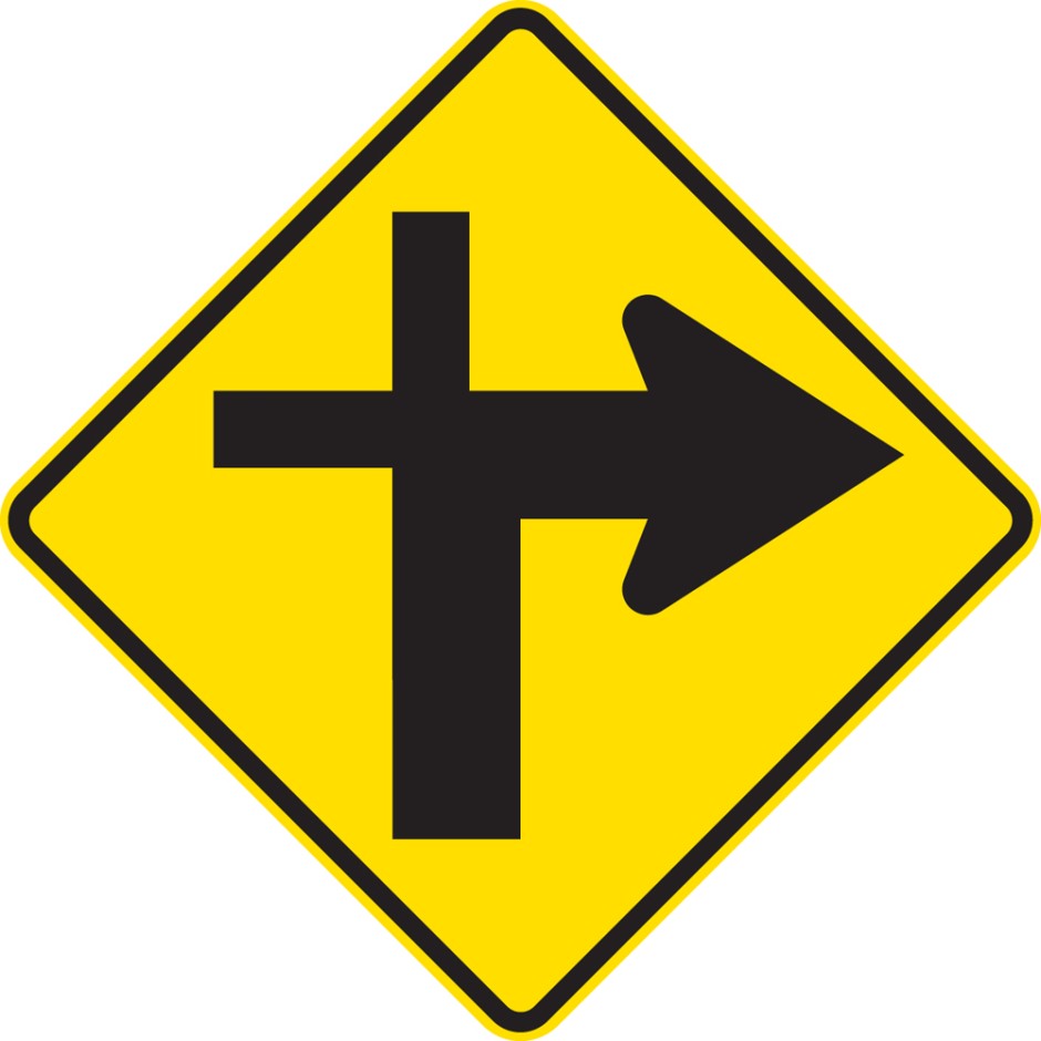 Cross Roads Junction Right - Controlled (priority route turns)