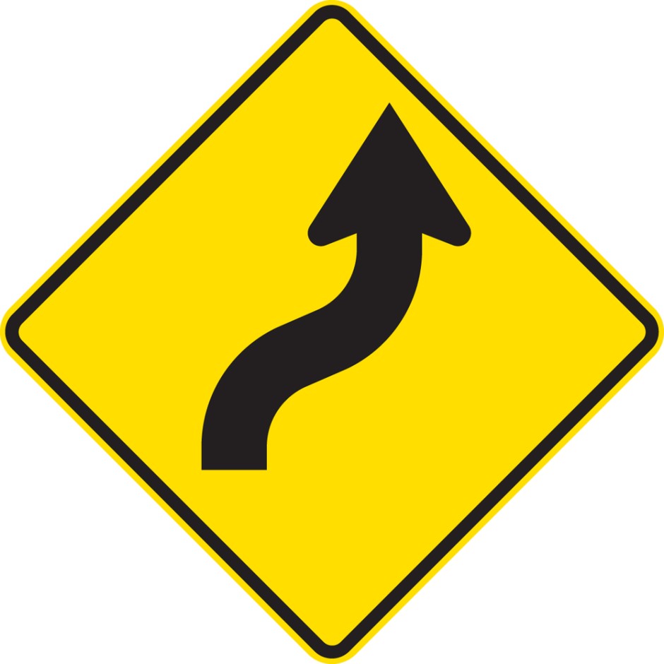 Reverse Curve Right - Less Than 60 degrees