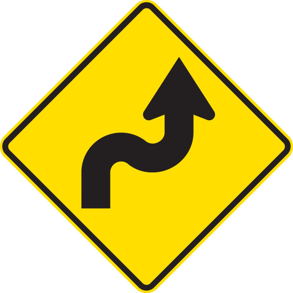 Reverse Curve Right - Greater Than 60 degrees