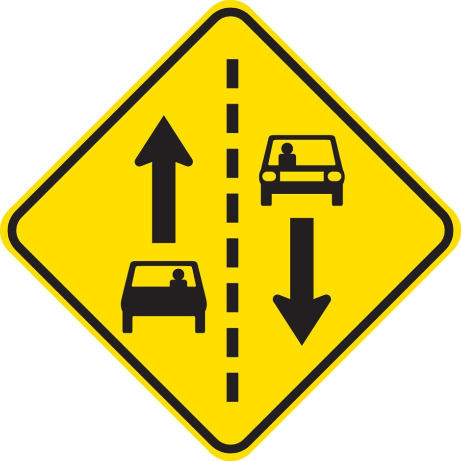 Keep Left Diamond (W14-11)