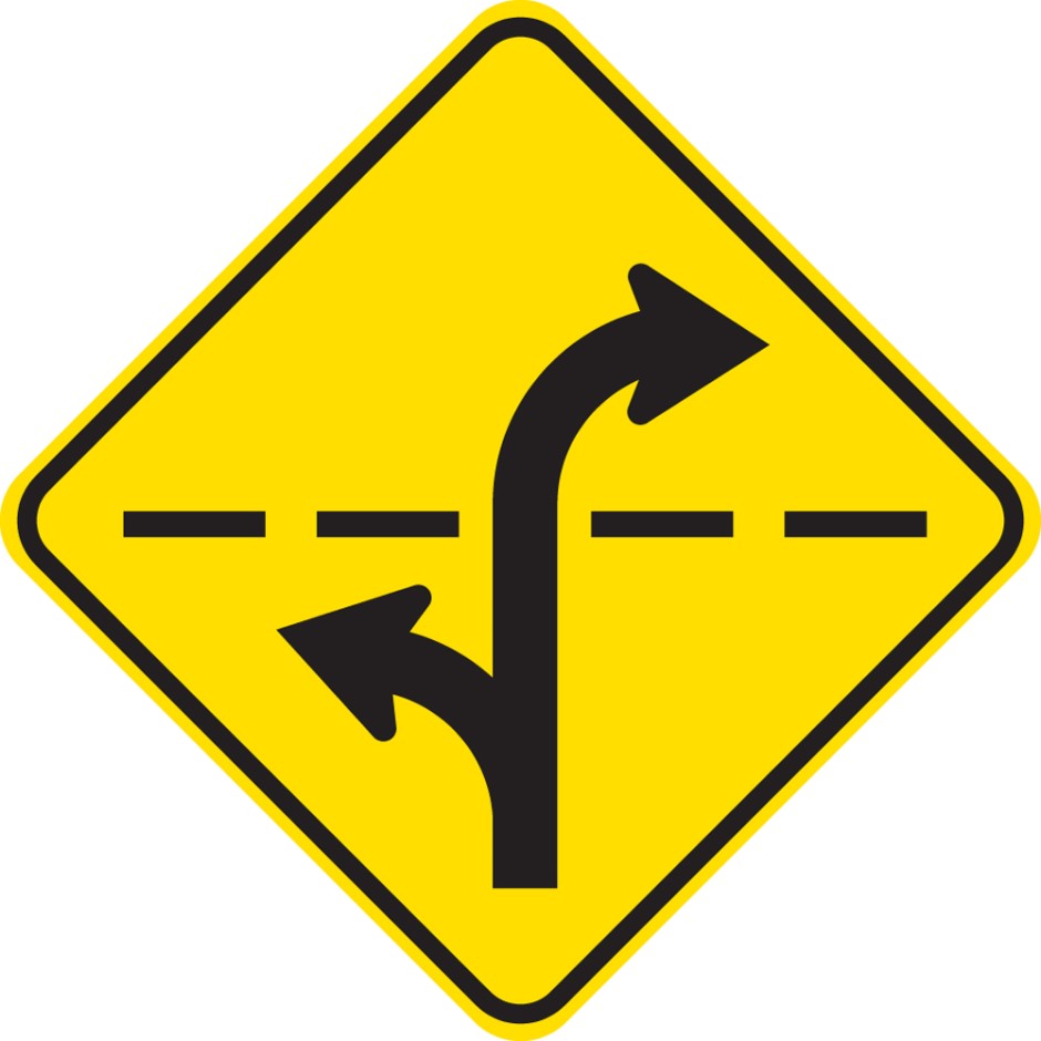 Drive on Left Diamond (W14-11.1)