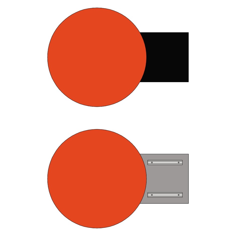 Belisha Beacon Disc - Side Mount