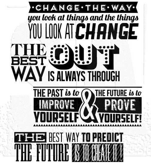 Stampers Anonymous Motivation 2 Stamp Set by Tim Holtz