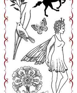 Chocolate Baroque A6 Stamp Sets