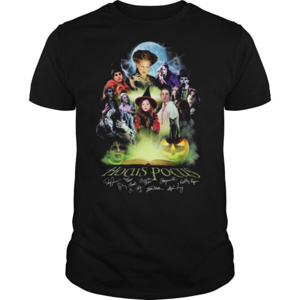 TshirtStation Colorful Hocus Pocus Signatures Halloween Shirt