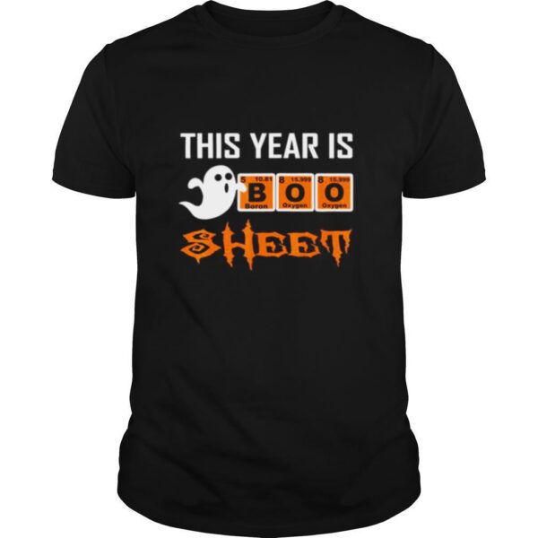 TshirtStation This Year Is Boo Sheet Boo Ghost Halloween Periodic Table Shirt
