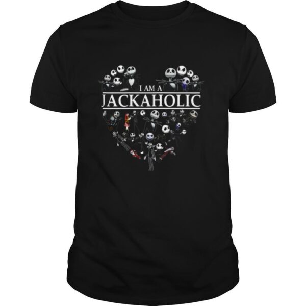 TshirtStation Im Jackaholic Skeleton Skull Heart Halloween Shirt