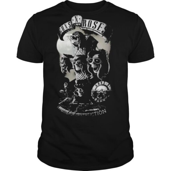TshirtStation Guns N Roses Band Appetite For Destruction Skeleton Shirt