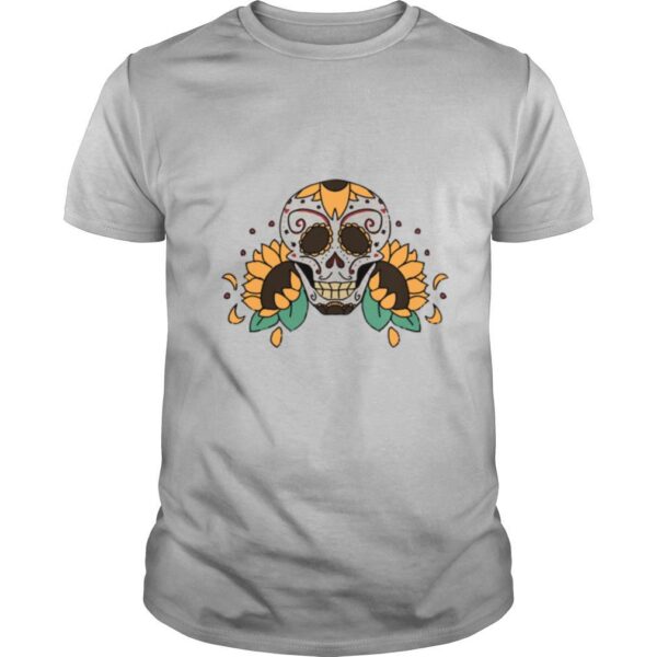 TshirtStation Skull Sunflower Relaxed Fit Shirt