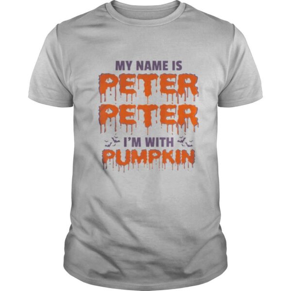 TshirtStation My Name Is Peter Peter Shirt Ie M With Pumpkin Cute Halloween Shirt