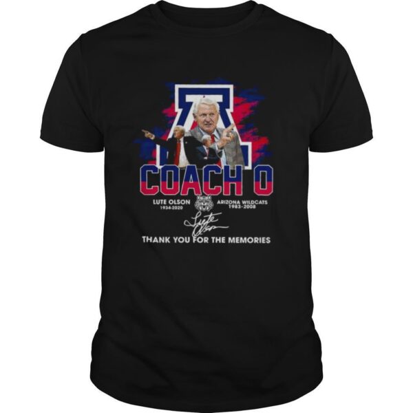 TshirtStation Coach O Lute Olson Arizona Wildcats Signature Shirt