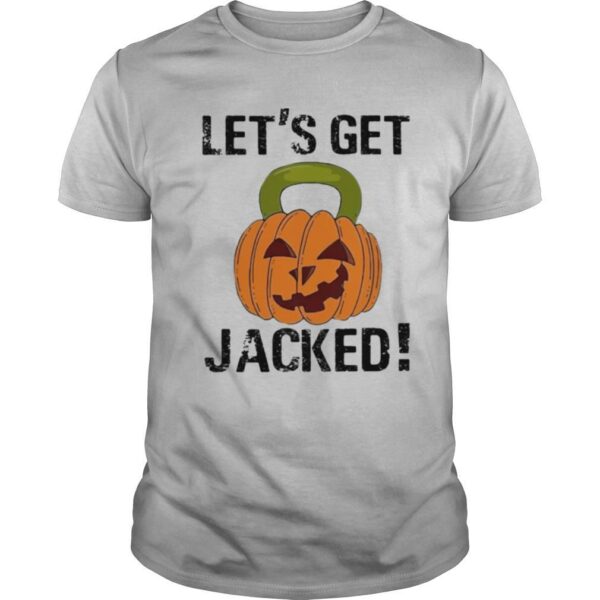 TshirtStation Halloween Lete S Get Jacked Pumpkin Lock Shirt