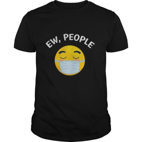 TshirtStation Quarantine Emoticon Emoji Wearing A Face Mask Shirt