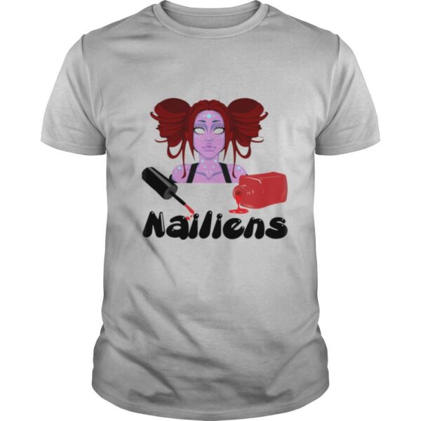 TshirtStation Nailiens Girl Happy Halloween Shirt